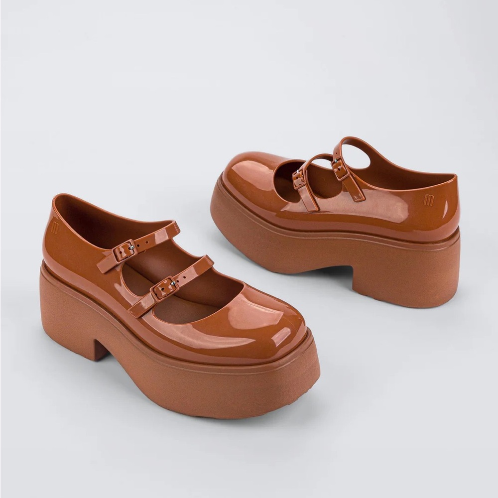 Melissa Brown Platform Mary Jane Shoes